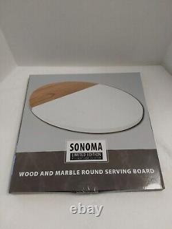 Sonoma Limited Edition Wood And Marble Serving Platters, Stand & Tier Trays