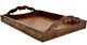 SouvNear Elegant Handmade Wood Serving Tray for Your Kitchen, Dining Room, Bar