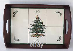 Spode Christmas Tree Wood Tray Large Wooden Tile Serving Tray