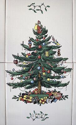 Spode Christmas Tree Wood Tray Large Wooden Time Serving Tray
