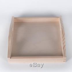 Square Wooden Serving Tray with Handles /Serving Tea Breakfast Wood Platter