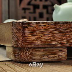 Square tea tray solid wood tea table wenge tea trays for kungfu tea set drainage