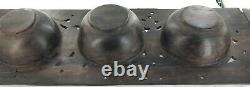 Stunning / Huge / Quality / Trobriand Islands 3 Compartment Ebony Serving Tray