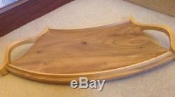 Superb Artisan Hand Made Wooden Serving Tea Tray Kitchen Rustic Farmhouse Dining