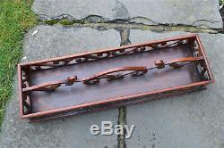Superb antique colonial mahogany gallery butlers tray circa. 1890 serving tray