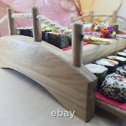 Sushi Tray Wooden Serving Tray Wood Bridge Kitchen Accessories Home Ware Kitchen