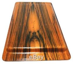 Swedish Modernist Vint Brazilian Rosewood Veneer Sm Molded Wood Serving Tea Tray
