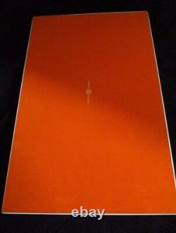 Swing Design Lacquered Serving Tray White & Orange