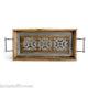 THE GG COLLECTION Heritage Mango Wood & Metal Inlay Rectangular Serving Tray