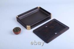 Tea Tray Luxury Ebony Wooden Kung Fu Tea Tray Serving Table Water Storage Plate