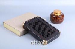 Tea Tray Luxury Ebony Wooden Kung Fu Tea Tray Serving Table Water Storage Plate