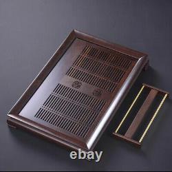 Tea Tray Luxury Wooden Kung Fu Gongfu Tea Tray Serving Table Water Drain/Storage