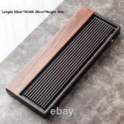 Tea Tray Luxury Wooden Tea Tray Serving Table Tray Water Drain Plate For 3-5 Men