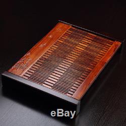 Tea table solid wood tea tray ebony/rosewood teaboard drainage serving trays new