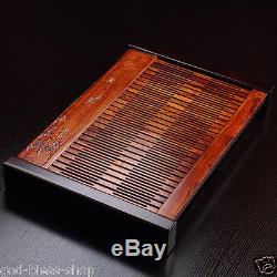 Tea table solid wood tea tray ebony/rosewood teaboard drainage tea drawer trays