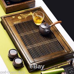Tea tray big tea sea tea table with plastic layers Chinese tea boat trays lotus
