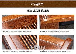 Tea tray wenge high quality solid wood tea table drainage teasea handmade carved