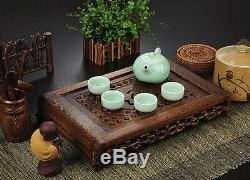 Tea tray wenge wood tea table Rosewood tea table solid wood water holder layers