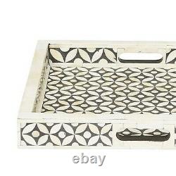 Tray Bone Inlay Kitchen Serving Platter Handmade Vintage Home Decor Gift