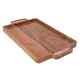 Tray Serving Wooden Brown Color Wood Handles Trays for Serve Food Pack of 25