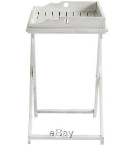Tray Table Folding TV Breakfast Serving Portable Weather Resistant Shabby Chic