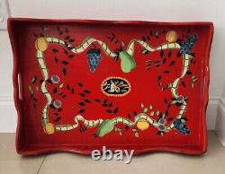 Two's Company hand painted tray by Jane Keltner Designs