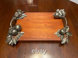 VAGABOND HOUSE Handcrafted Tray Pewter Handle Pre-Owned-@ LOW PRICE L@@K