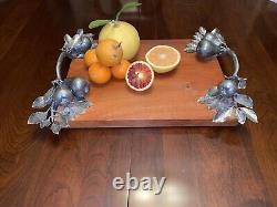 VAGABOND HOUSE Handcrafted Tray Pewter Handle Pre-Owned-@ LOW PRICE L@@K