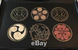 VINTAGE COUROC of Monterey Inlaid Serving Tray- CIRCLES withWood Inlay- NEW! NWT