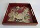VTG Chinese Red Laquer Asian Chinoiserie Decorative/Serving Tray