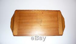 Vintage American Spruce Wood Floral Serving Tray historic Posey Mfg Co Unique