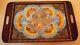 Vintage Brazil BUTTERFLY WING Inlaid Wood Decorative 24.5 x 15 Serving TRAY