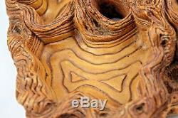 Vintage Coco Joe's Hapa Wood Serving Tray Hawaii Nut Bowl Dish Tree Design 9