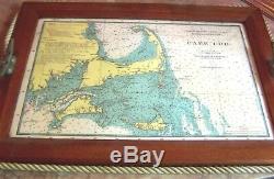 Vintage Custom Nautical Serving Tray Cape Cod