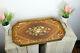 Vintage French Wood inlaid Serving tray 1970
