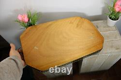 Vintage French Wood inlaid Serving tray 1970 rare
