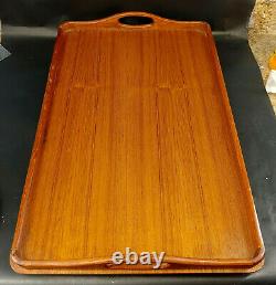 Vintage Goodwood Genuine Teak Wood Folding Serving Bed Tray Mid-Century s-1K