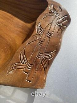 Vintage Monkey Pod Hand Carved Tray