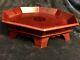 Vintage Oriental Asian Chinese Lacquered Wood Serving Tray WithLegs 14.5