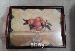 Vintage S. Hely Wood Tea Tray with Oranges