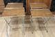 Vintage Set Of 4 Faux Wood Grain TV Trays With Stand, MCM with box