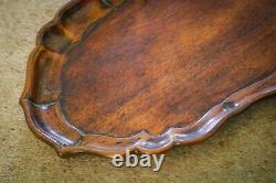 Vintage Theodore & Alexander Serving Tray Solid Wood Set of 4 Rare