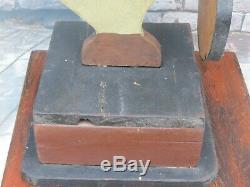 Vintage Wooden Duck Butler Table Stand with Small Serving Tray Folk Art & Handmade