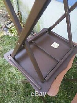 Vintage rare. 1960's Set of (4) ARTEX Folding TV Tray Snack Serving Tables Stand