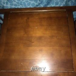 Vintage solid oak breakfast In Bed Serving Tray, Adjustable Table Top, Computer