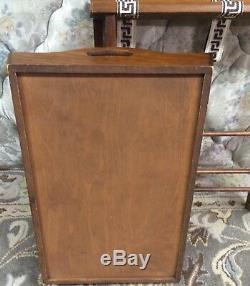 Vtg Wood Butler Removable Breakfast Serving Tray Table Curved Leg Folding Stand