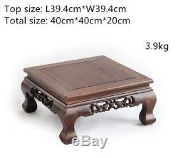 Wenge tea tray solid wood kang table handmade tea table square Chinese style new