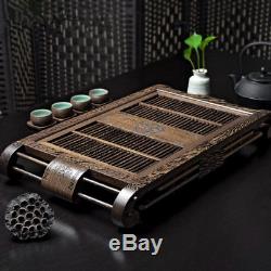 Wenge wood tea tray solid wood tea table boutique serving tray Chinese tea trays