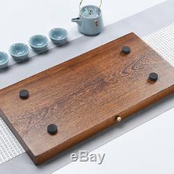 Wenge wood tea tray water draining serving tray solid wood tea table tea plate