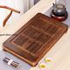 Wenge wood tea tray with plastic drawer reservoir / water draining tea table new